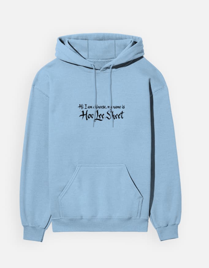 Haradmi signature oversized sky blue hoodie